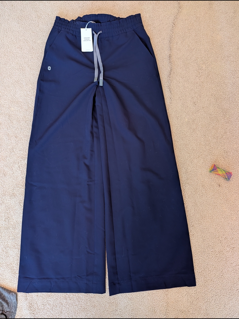Navy Allison Ultra Wide Leg Pants